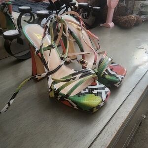 Colorful Strappy Heels